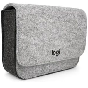 Logitech Travel Case Gray Felt Bag Tech Cass